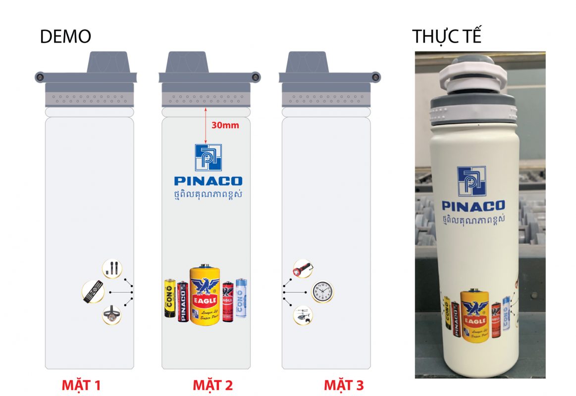 Bình giữ nhiệt khắc logo theo yêu cầu