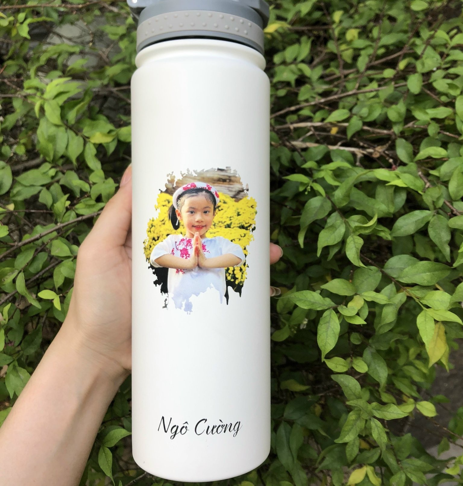 Bình giữ nhiệt inox 304 in logo theo yêu cầu