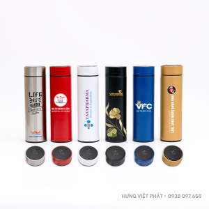 Bình giữ nhiệt đèn LED in logo BGN 002.