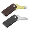 usb vỏ da in dập logo