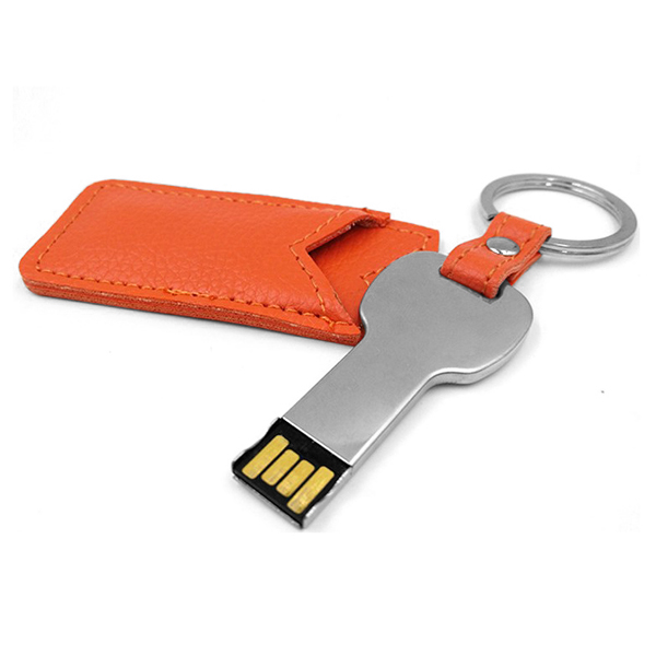 usb vỏ da in dập logo