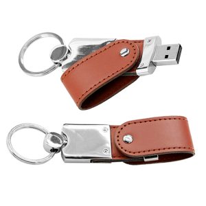 usb vỏ da in dập logo