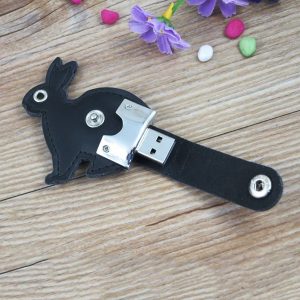 usb vỏ da in dập logo