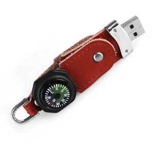usb vỏ da in dập logo