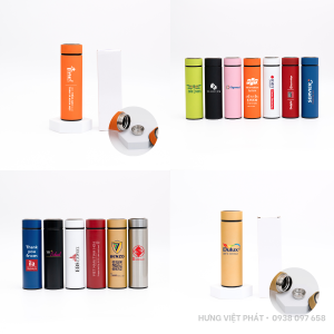 Bình giữ nhiệt inox 304 in logo