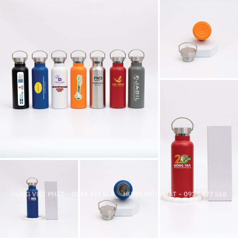 Bình giữ nhiệt BGN 007 in logo nhiều màu
