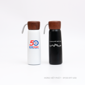 Bình giữ nhiệt nắp gỗ in logo BGN 011