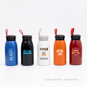 Bình giữ nhiệt inox in logo dáng bầu BGN 006