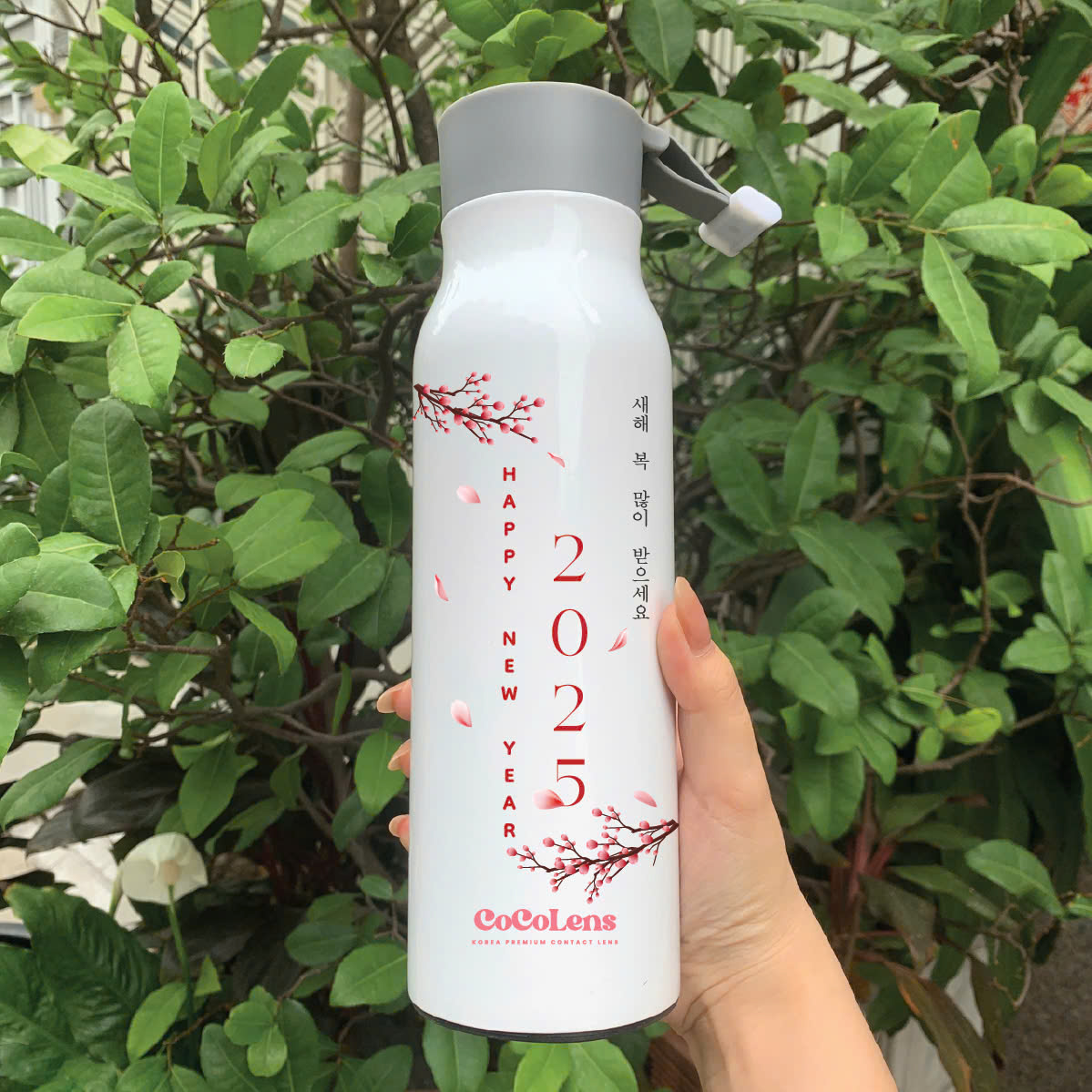 Bình giữ nhiệt inox in logo quà Tết
