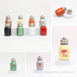 Bình giữ nhiệt mini inox BGN 014 nhiều mẫu in logo