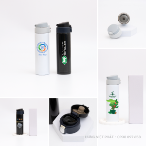 Bộ ảnh bình giữ nhiệt nắp bật in logo BGN 018
