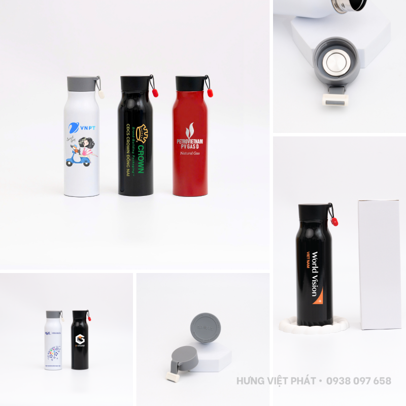 Bình giữ nhiệt BGN 009 in logo doanh nghiệp.