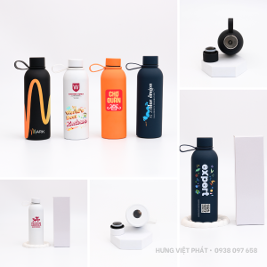 Bộ sưu tập bình giữ nhiệt quai xách in logo BGN 017