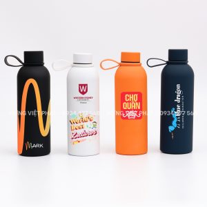 Bình nước giữ nhiệt quai xách in logo BGN 017