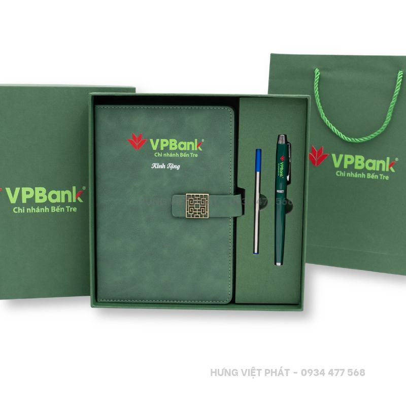 Giftset sổ bút in logo theo yêu cầu
