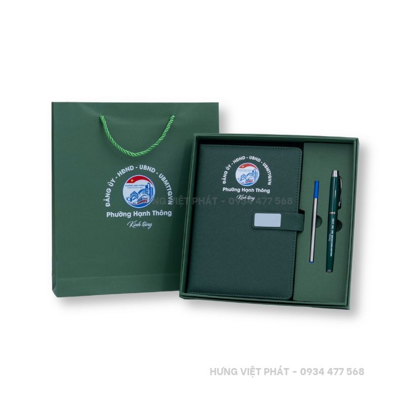 Bộ quà tặng sổ bút in logo theo yêu cầu