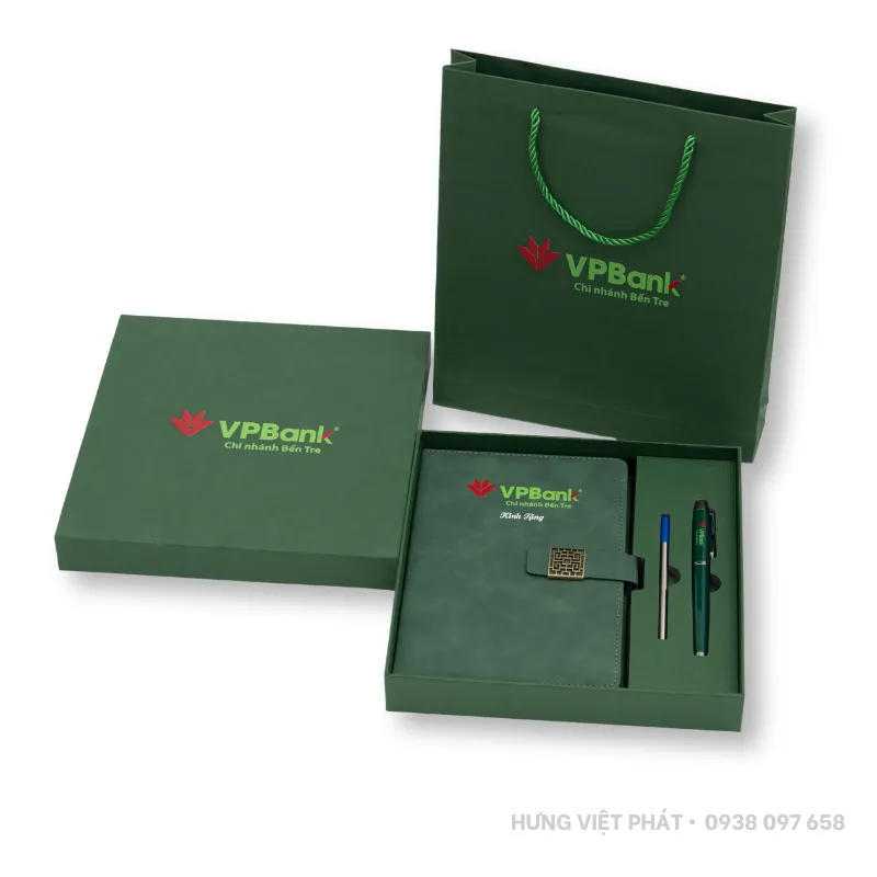 bộ quà tặng sổ in logo theo yêu cầu