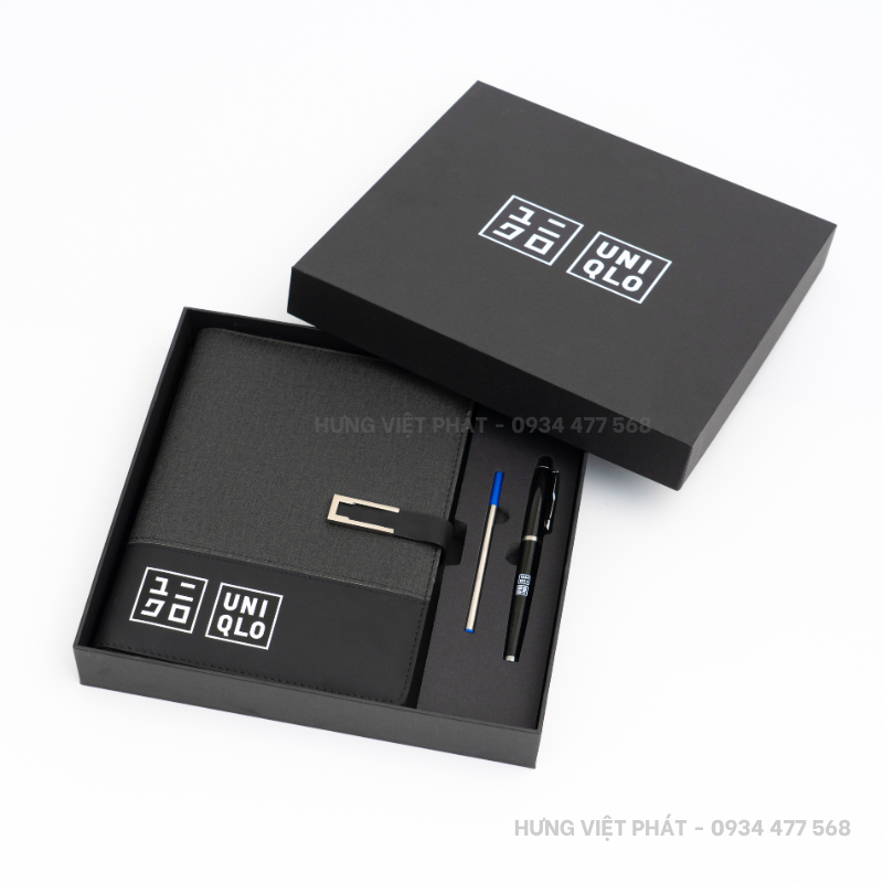 Giftset số da in logo theo yêu cầu