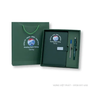 Bộ quà tặng sổ bút in logo theo yêu cầu