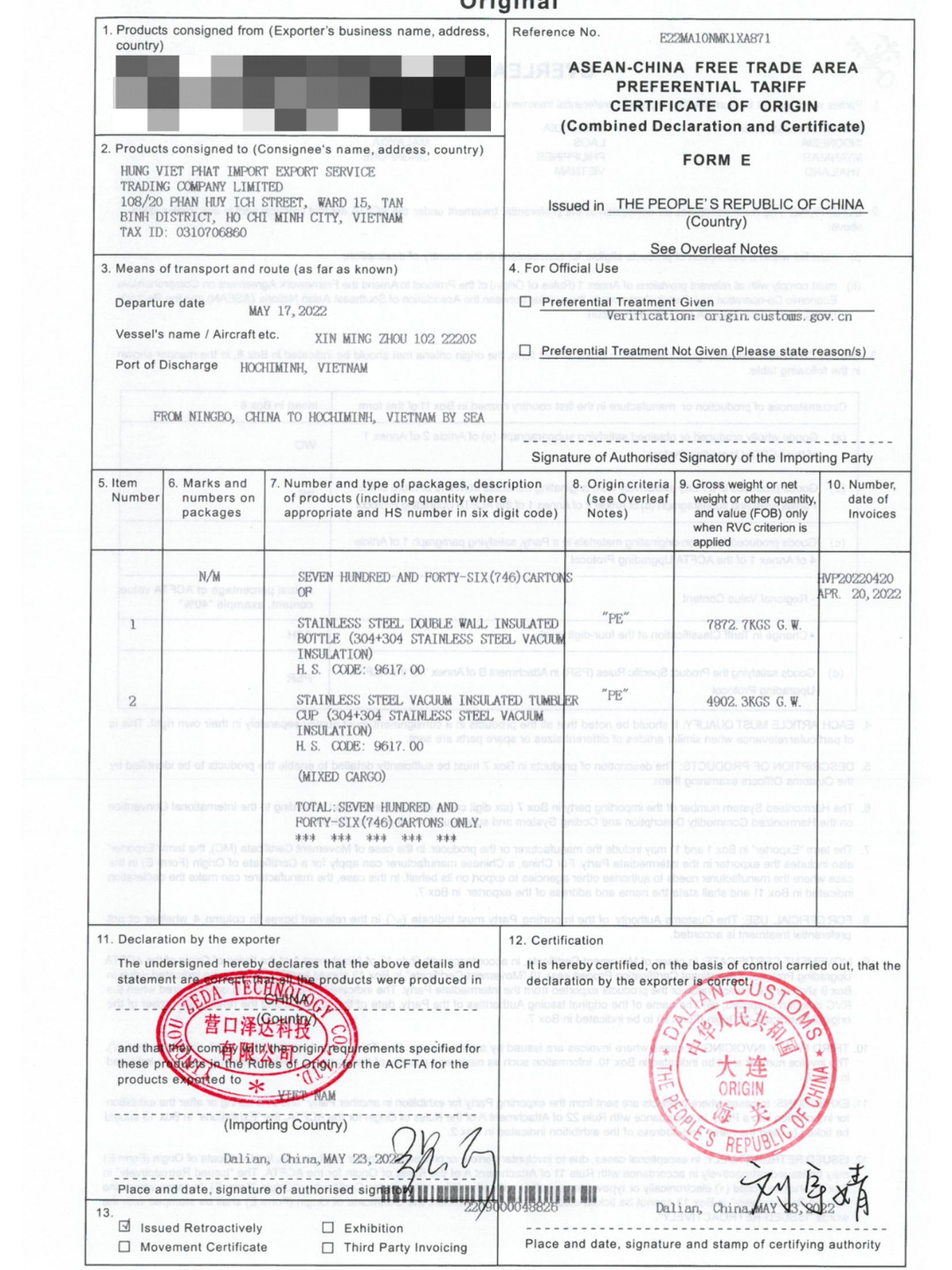 Bình giữ nhiệt tại Hưng Việt Phát hàng nhập khẩu chính ngạch