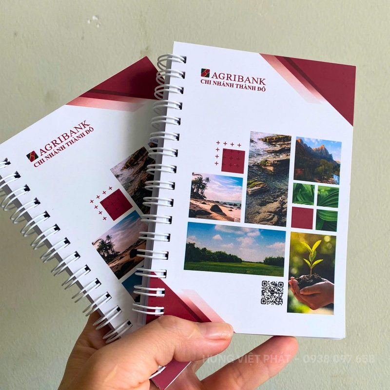 In logo lên sổ tay quà tặng cho doanh nghiệp