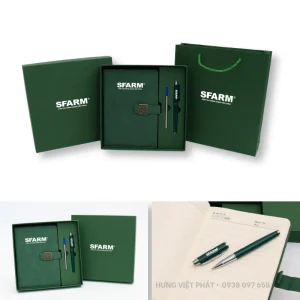 Giftset sổ bút GSS 003 in logo