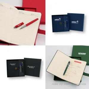 Giftset sổ bút GSS 003 in logo