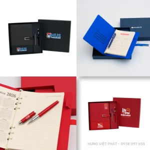 Giftset sổ bút GSS 004 in logo