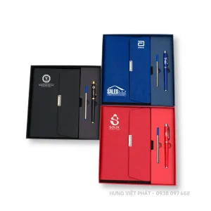Sổ còng gập 3 in logo doanh nghiệp