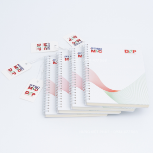 Bộ sổ lò xo in logo theo thiết kế riêng