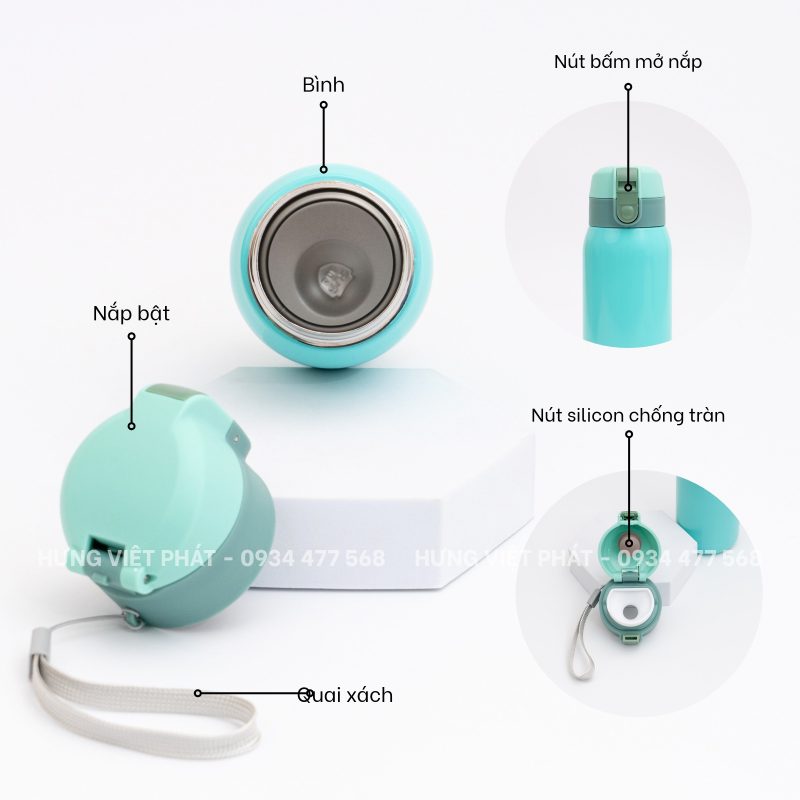 Chi tiết nắp bật bình giữ nhiệt BGN 019