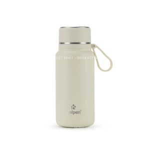 Bình giữ nhiệt inox Kalpen DA06 màu trắng kem