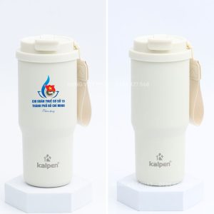 Cốc giữ nhiệt inox Kalpen DA05 in logo doanh nghiệp