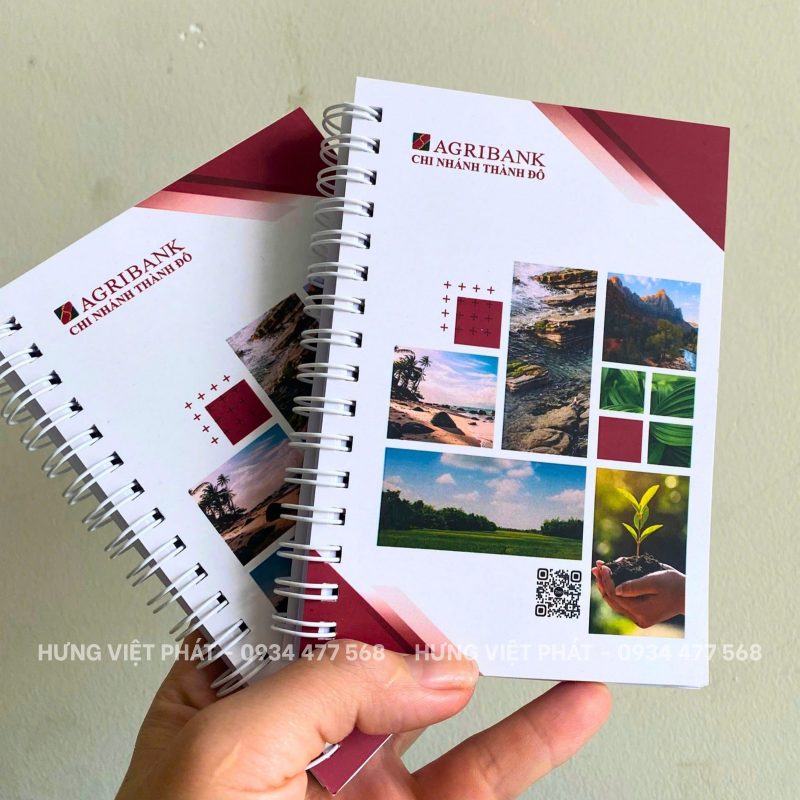 In logo lên sổ tay quà tặng cho doanh nghiệp